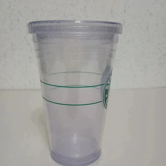 Starbucks Clear 16oz Tumbler Cold Cup Iced Coffee NO STRAW - Picture 4 of 7